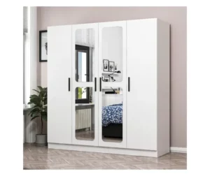 Armoire 4 Portes avec Miroir