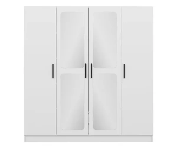 Armoire 4 Portes avec Miroir