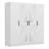 Armoire 4 Portes avec Miroir