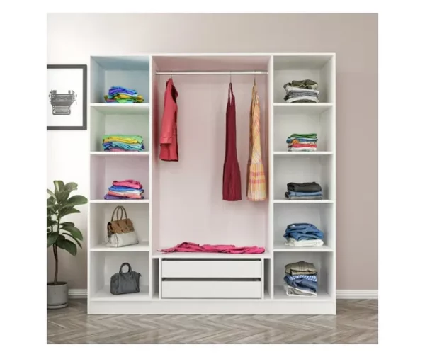 Armoire 4 Portes avec Miroir