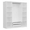Armoire 4 Portes avec Miroir