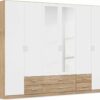 Armoire 6 Portes avec Miroir