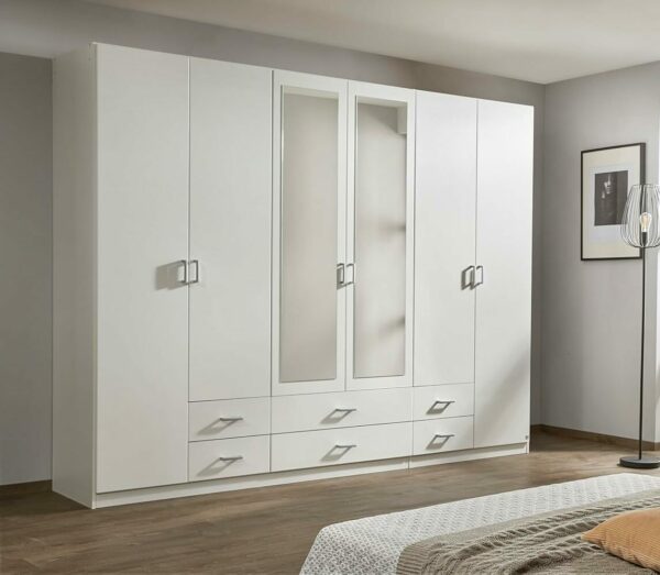 814Ln4v9DaL._AC_SL1500_ Armoire 6 Portes avec Miroir