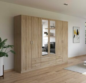 Armoire 6 Portes avec Miroir