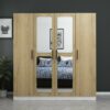 Armoire 4 Portes avec Miroir