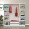 Armoire 4 Portes avec Miroir