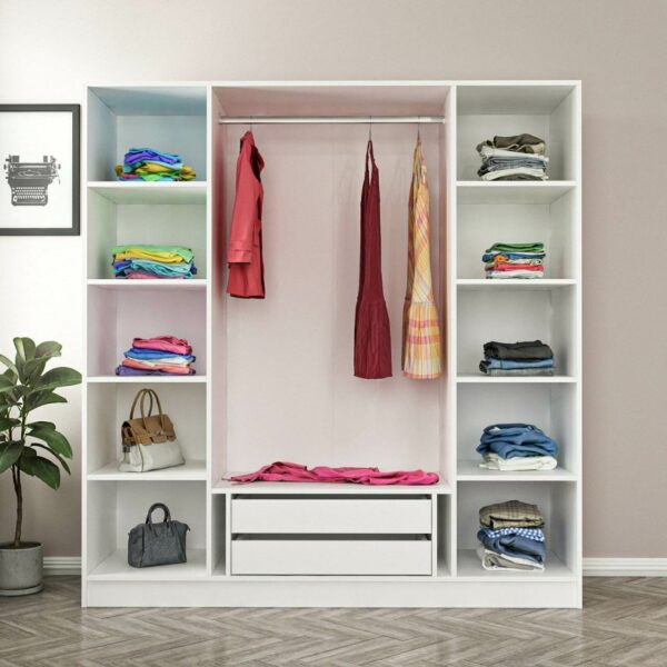 Armoire 4 Portes avec Miroir