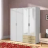 Armoire 4 Portes avec Miroir