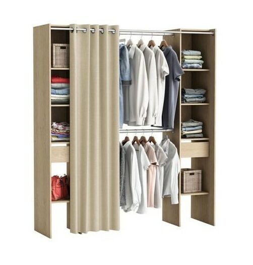dressing-avec-rideau Armoire
