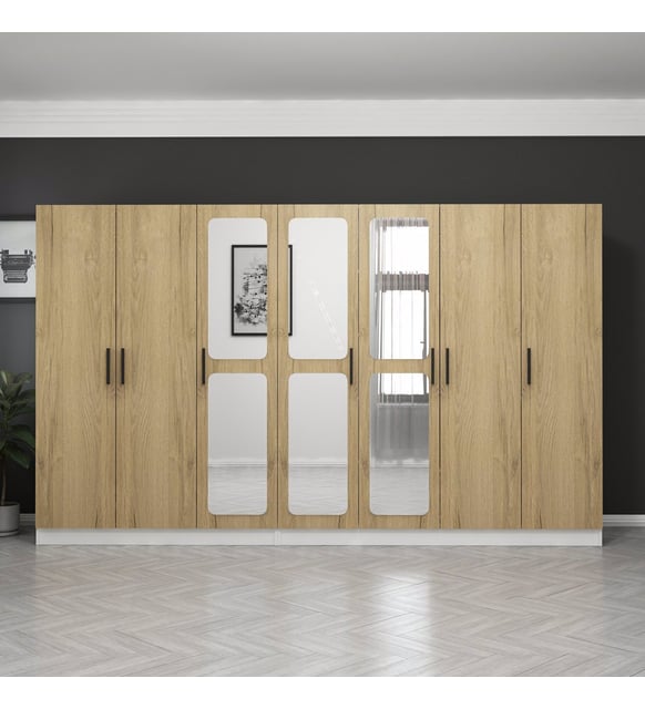 kale-7-kapakli-aynali-4c-dolap-pera-ceviz-kcm15143203-1-78a399d2cba74f6481e8b9e86b457ed2 Armoire 7 Portes avec Miroir