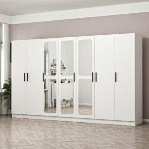 Armoire 7 Portes avec Miroir